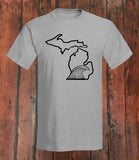 Michigan "Wave" T-Shirt - michiganluv