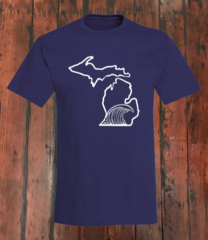 Michigan "Wave" T-Shirt - michiganluv